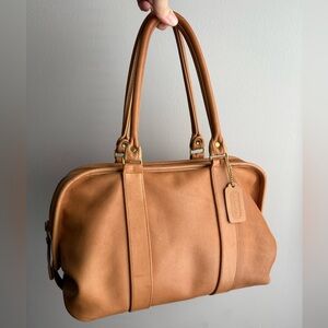 Vintage Coach Soft Satchel 4060 in Saddle Leather USA-1988-89